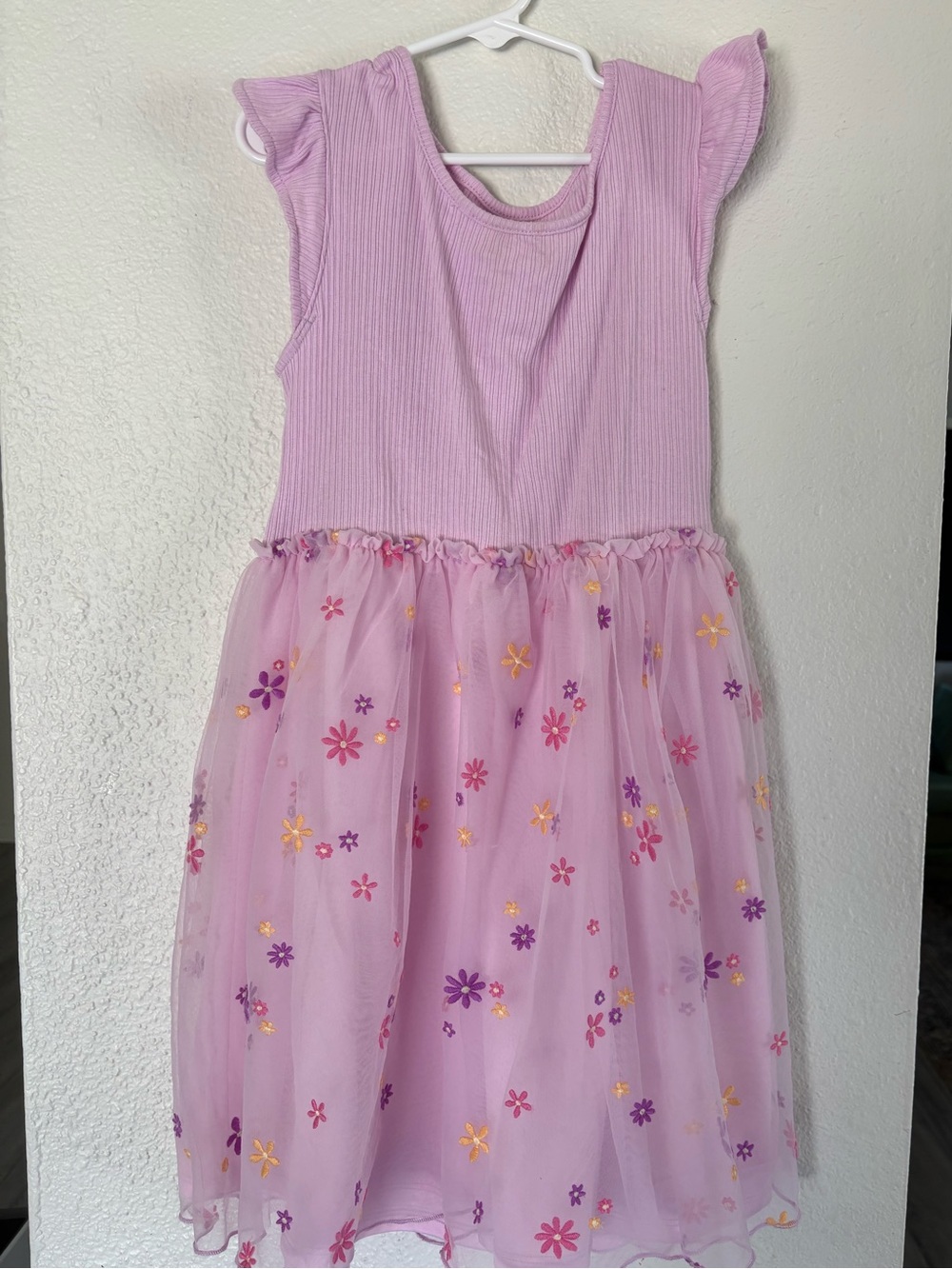 jumping beans Pink Floral Tulle Dress